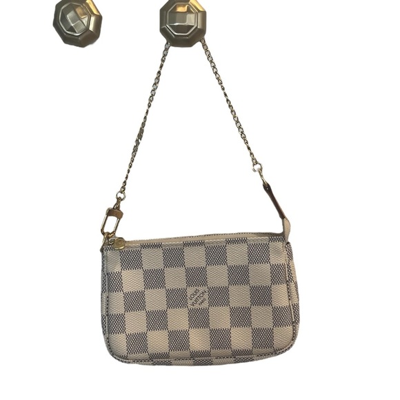 RARE - Louis Vuitton Damier Azur Mini Pochette - Picture 2 of 11